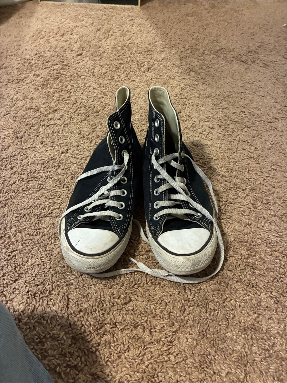Women’s High-Top Canvas Sneakers in Black and White